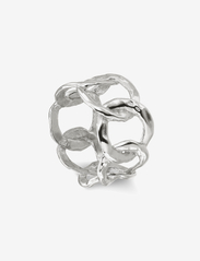 Jane Koenig - Big Space Link Ring - festtøj til outletpriser - silver - 1
