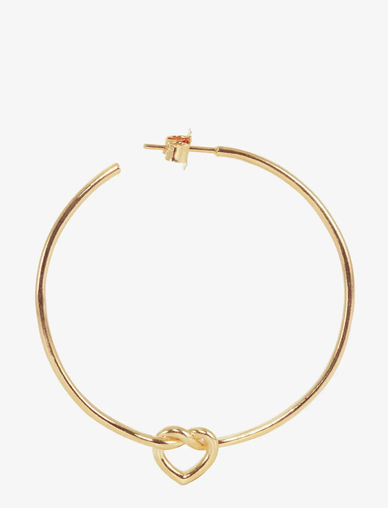 Jane Koenig - Big Tied Heart Hoop - hopen - 18 carat goldplating - 1