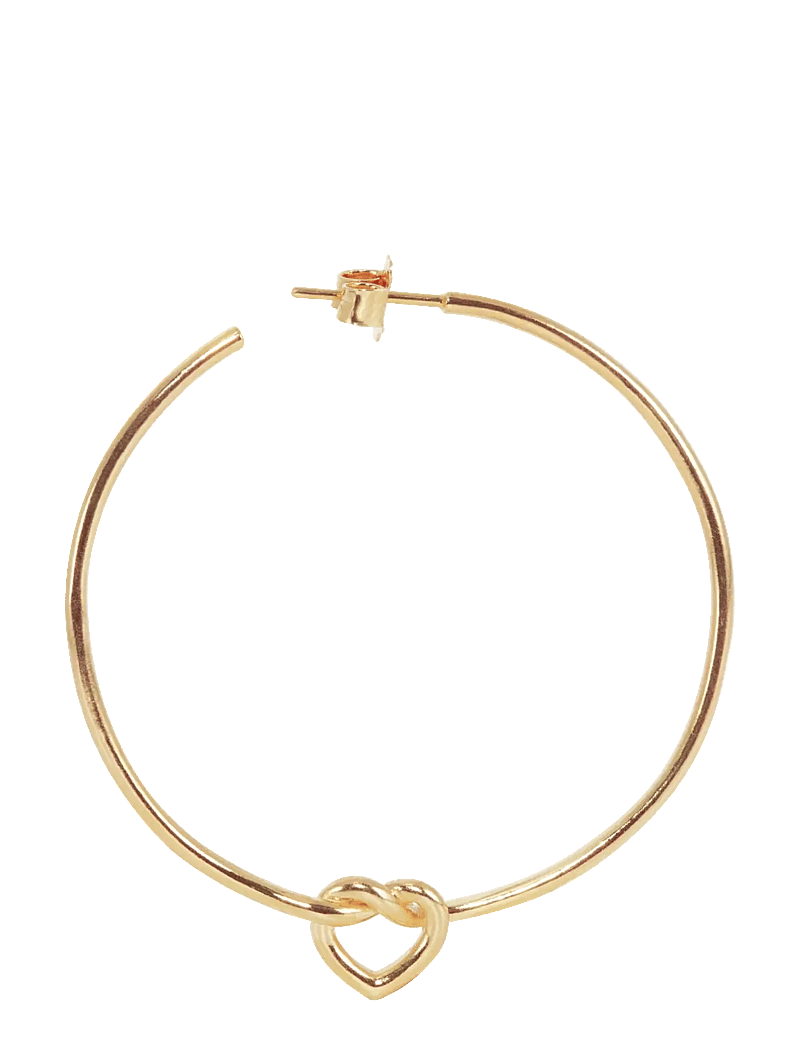 Jane Koenig - Big Tied Heart Hoop - hopen - 18 carat goldplating - 1