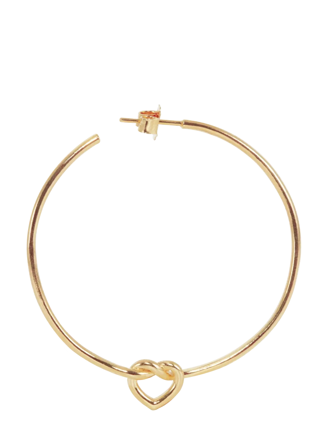 Jane Koenig - Big Tied Heart Hoop - 18 carat goldplating - 1