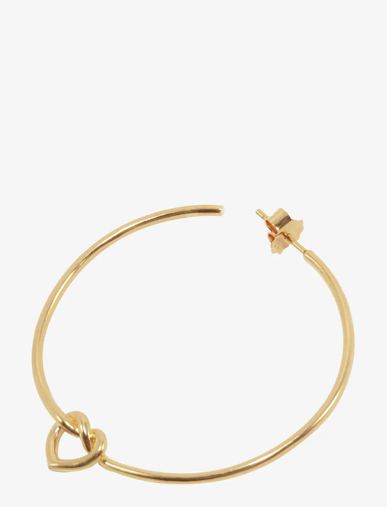 Jane Koenig - Big Tied Heart Hoop - hopen - 18 carat goldplating - 2