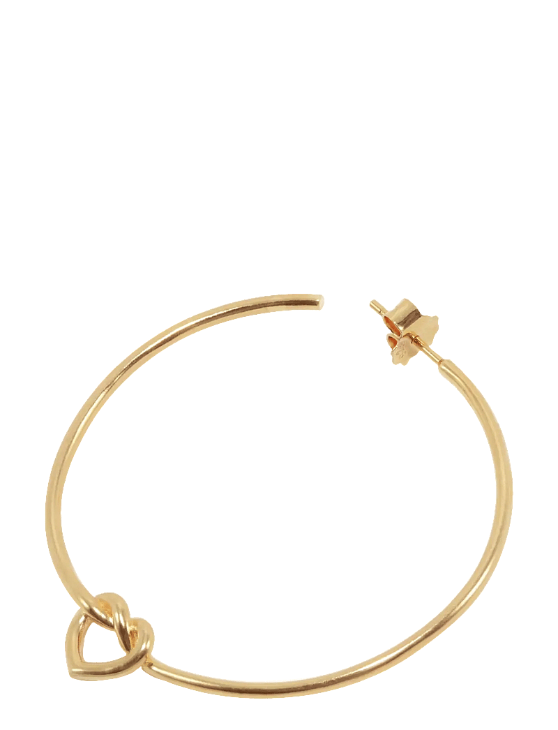 Jane Koenig - Big Tied Heart Hoop - hopen - 18 carat goldplating - 2