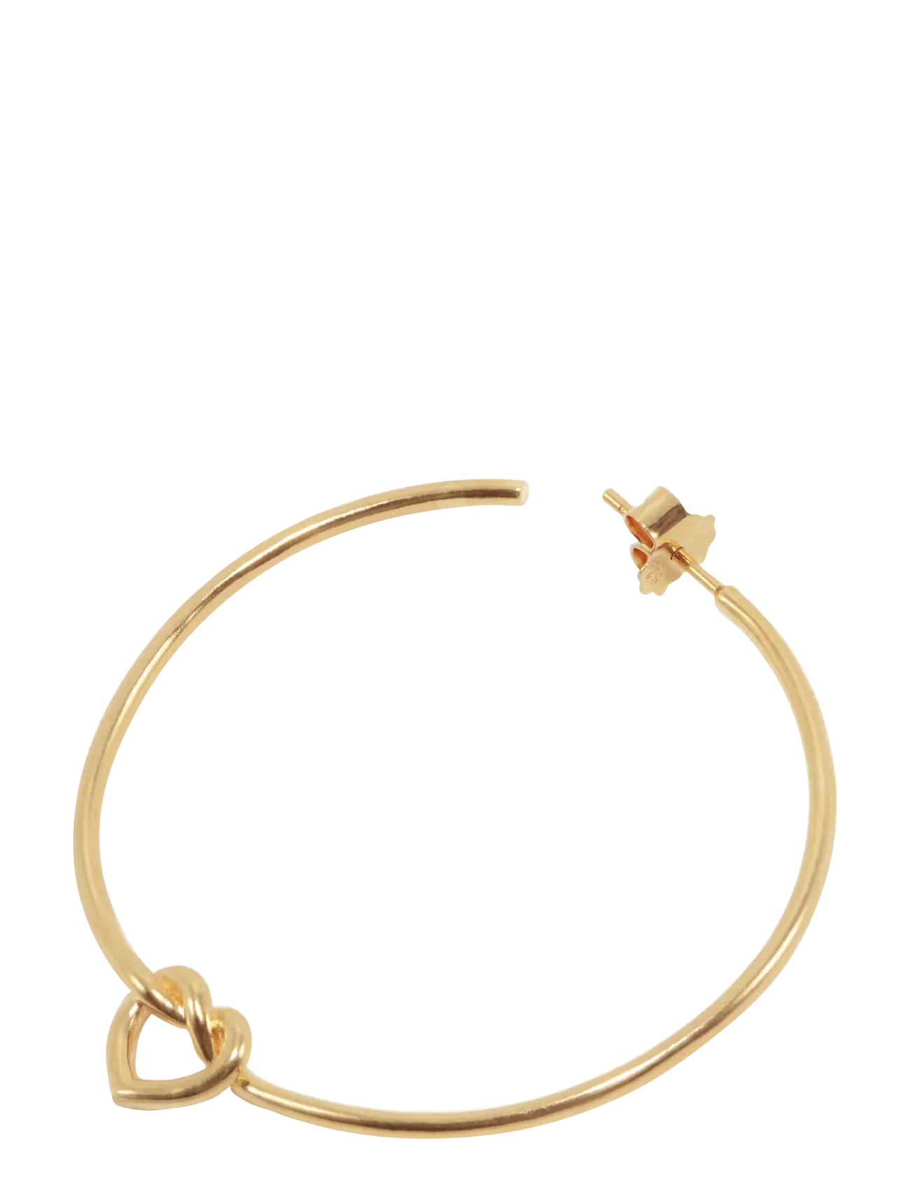 Jane Koenig - Big Tied Heart Hoop - 18 carat goldplating - 2