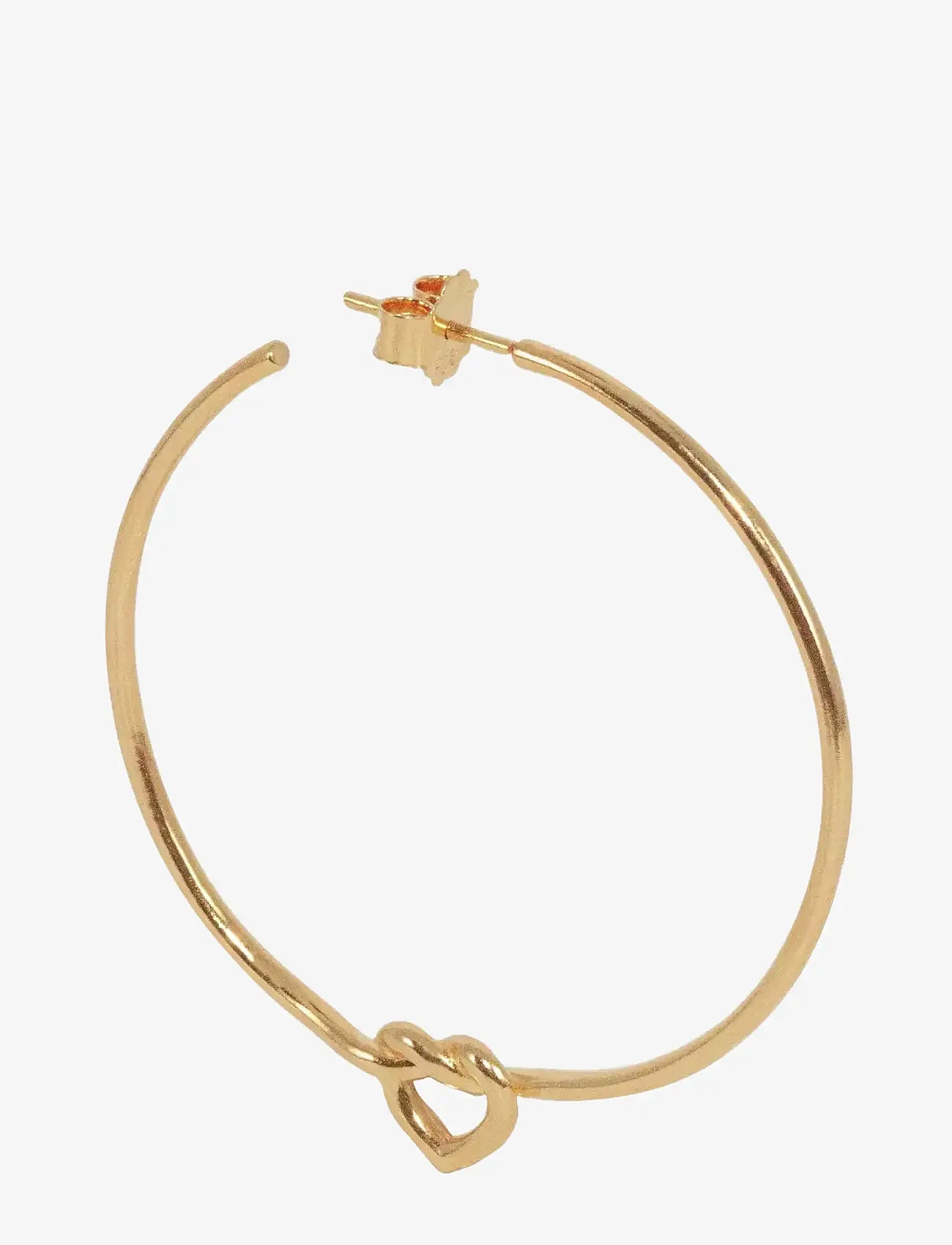 Jane Koenig - Big Tied Heart Hoop - hopen - 18 carat goldplating - 3