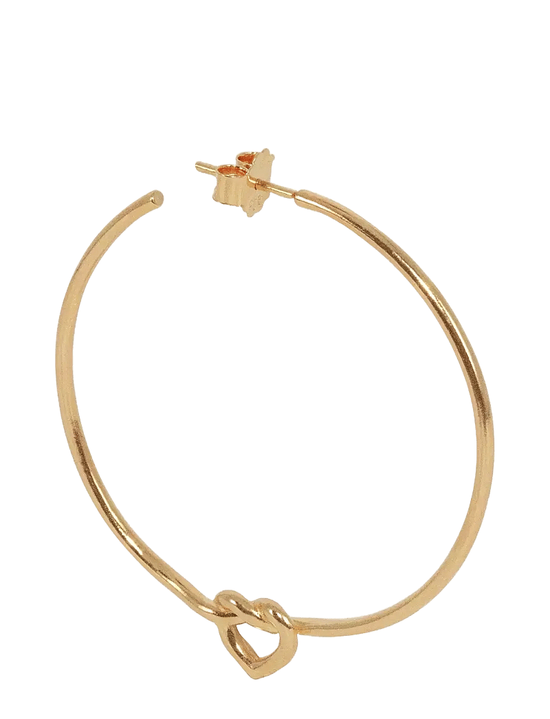 Jane Koenig - Big Tied Heart Hoop - hopen - 18 carat goldplating - 3