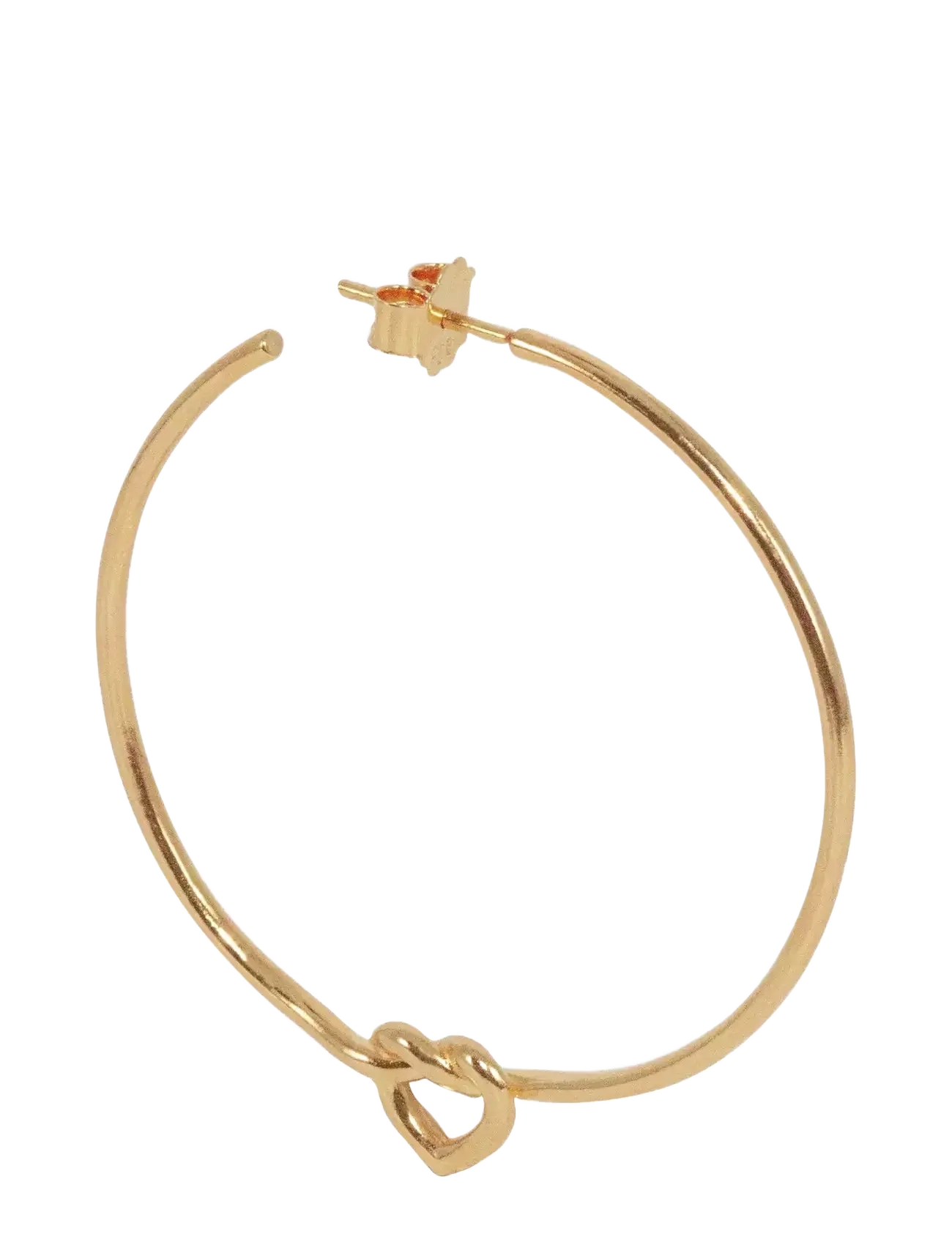 Jane Koenig - Big Tied Heart Hoop - 18 carat goldplating - 3