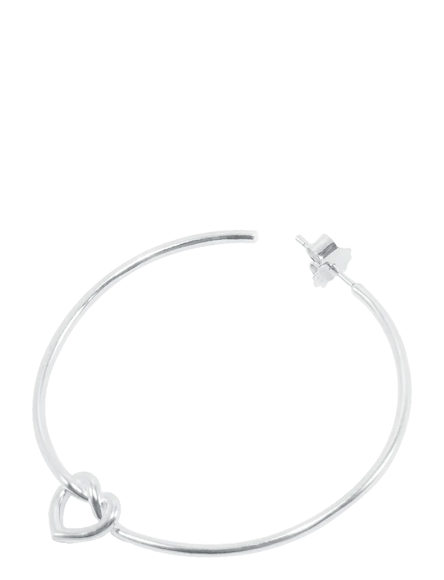 Jane Koenig - Big Tied Heart Hoop - sterlingsilver - 2