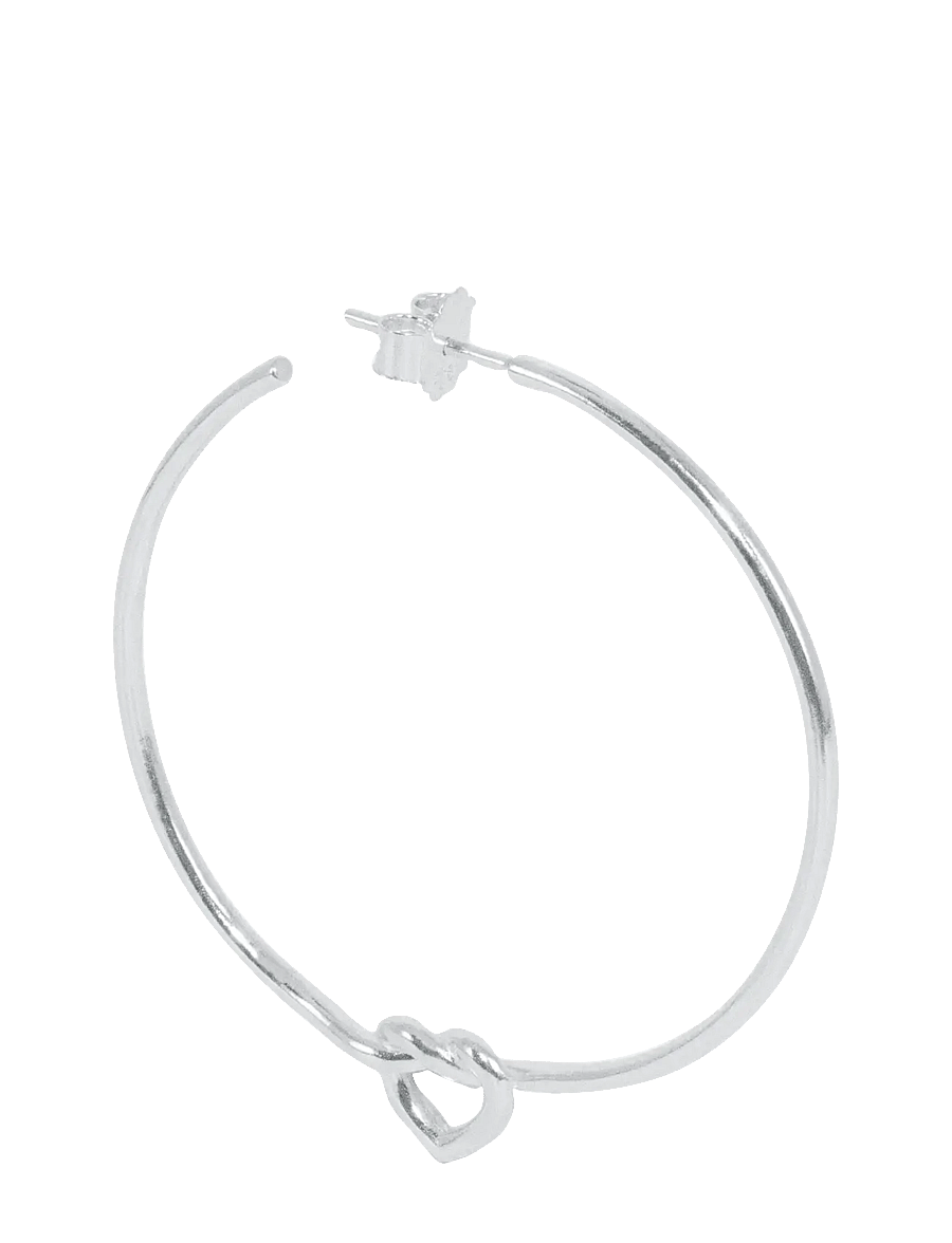 Jane Koenig - Big Tied Heart Hoop - sterlingsilver - 3
