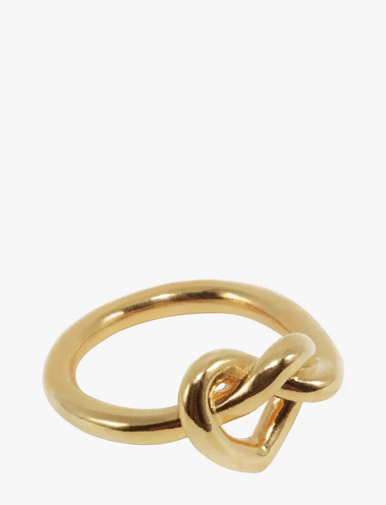 Jane Koenig - Big Tied Heart Ring - ringar - 18 carat goldplating - 1