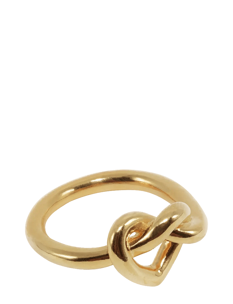 Jane Koenig - Big Tied Heart Ring - echtschmuck - 18 carat goldplating - 1