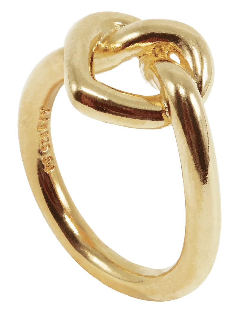 Jane Koenig - Big Tied Heart Ring - echtschmuck - 18 carat goldplating - 2