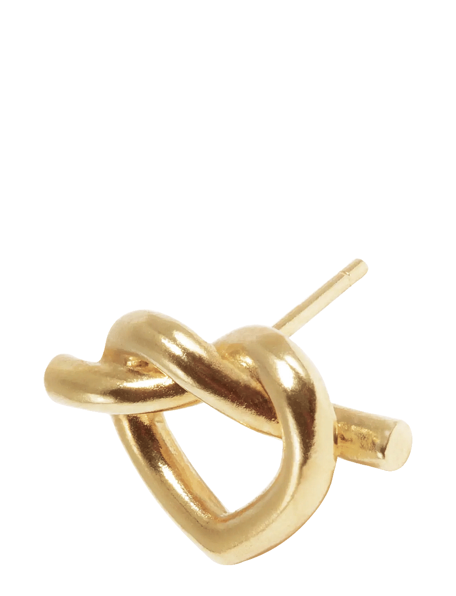 Jane Koenig - Big Tied Heart Stud - ohrstecker - 18 carat goldplating - 1