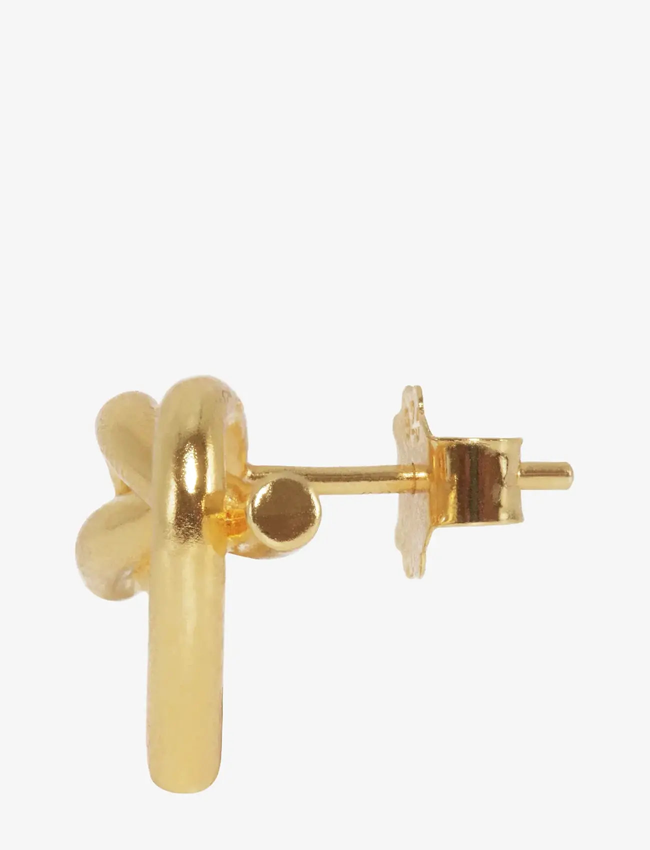 Jane Koenig - Big Tied Heart Stud - studs örhängen - 18 carat goldplating - 2