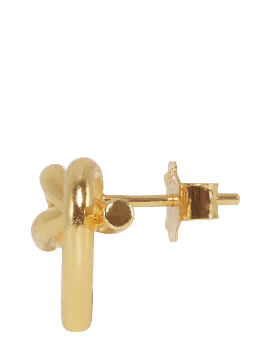 Jane Koenig - Big Tied Heart Stud - ohrstecker - 18 carat goldplating - 2