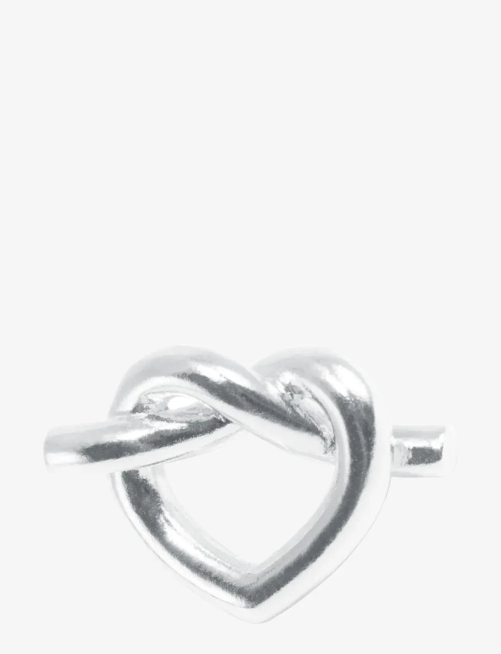 Jane Koenig - Big Tied Heart Stud - naastkõrvarõngad - sterlingsilver - 1