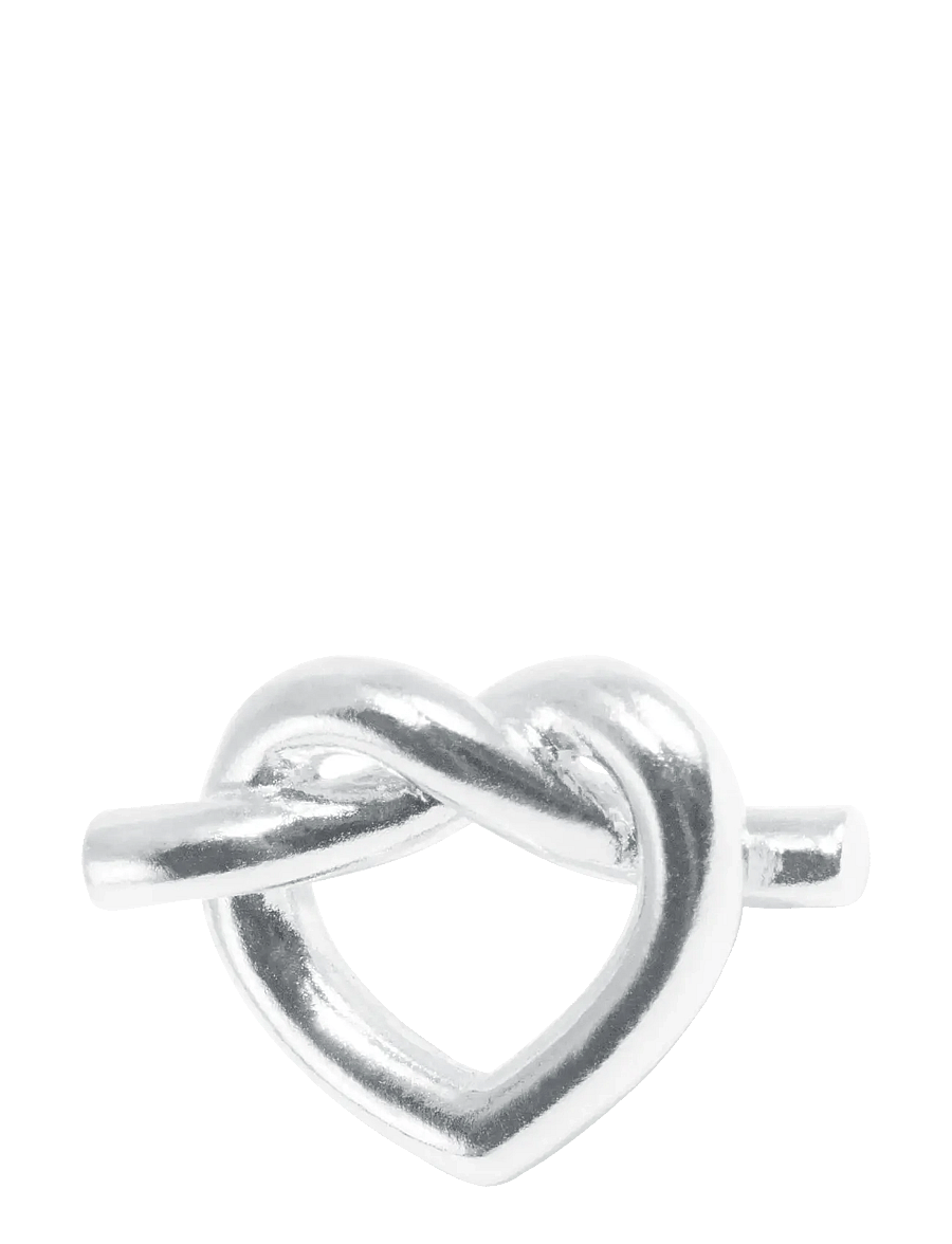 Jane Koenig - Big Tied Heart Stud - ohrstecker - sterlingsilver - 1