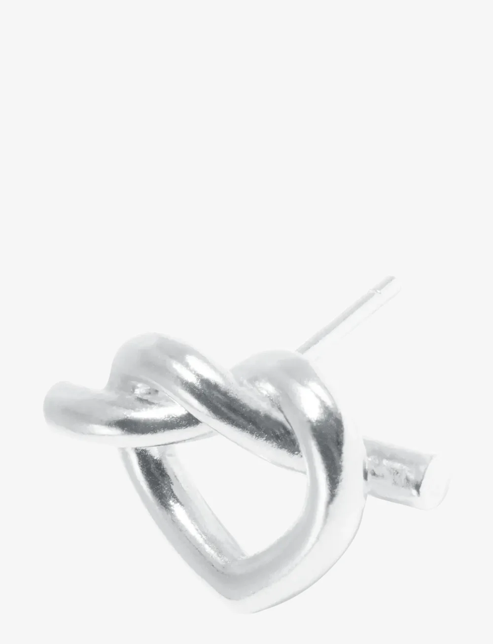 Jane Koenig - Big Tied Heart Stud - naastkõrvarõngad - sterlingsilver - 2