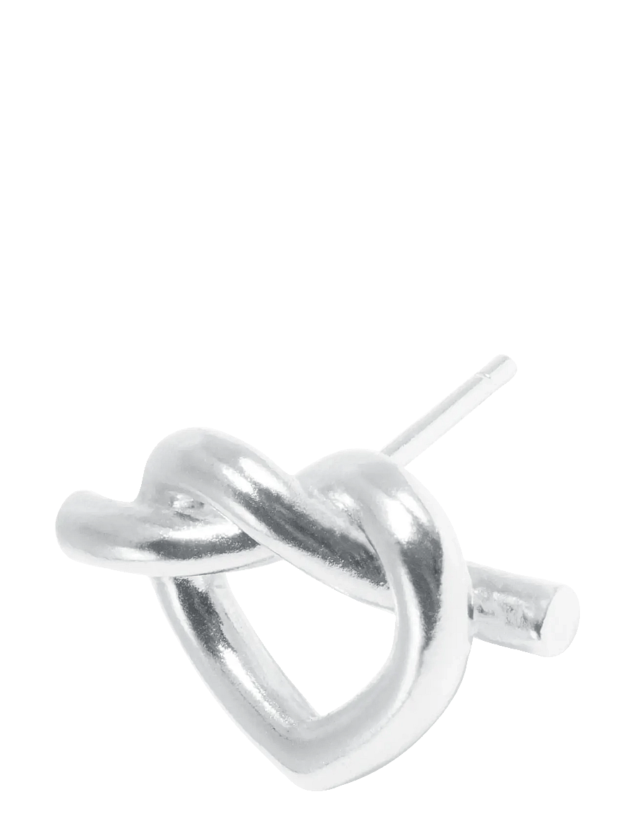 Jane Koenig - Big Tied Heart Stud - ohrstecker - sterlingsilver - 2