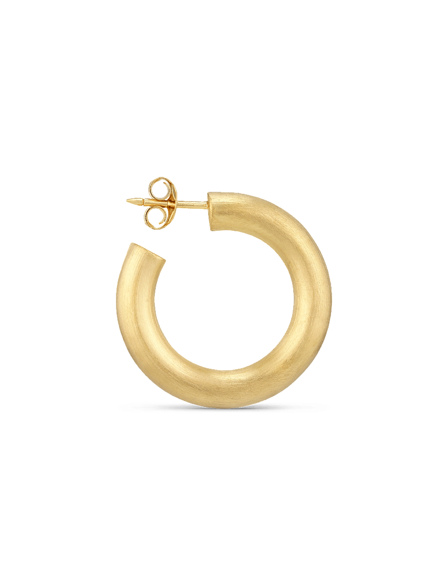 Jane Koenig - Chunky Hoop, gold-plated silver - creoler - gold - 0