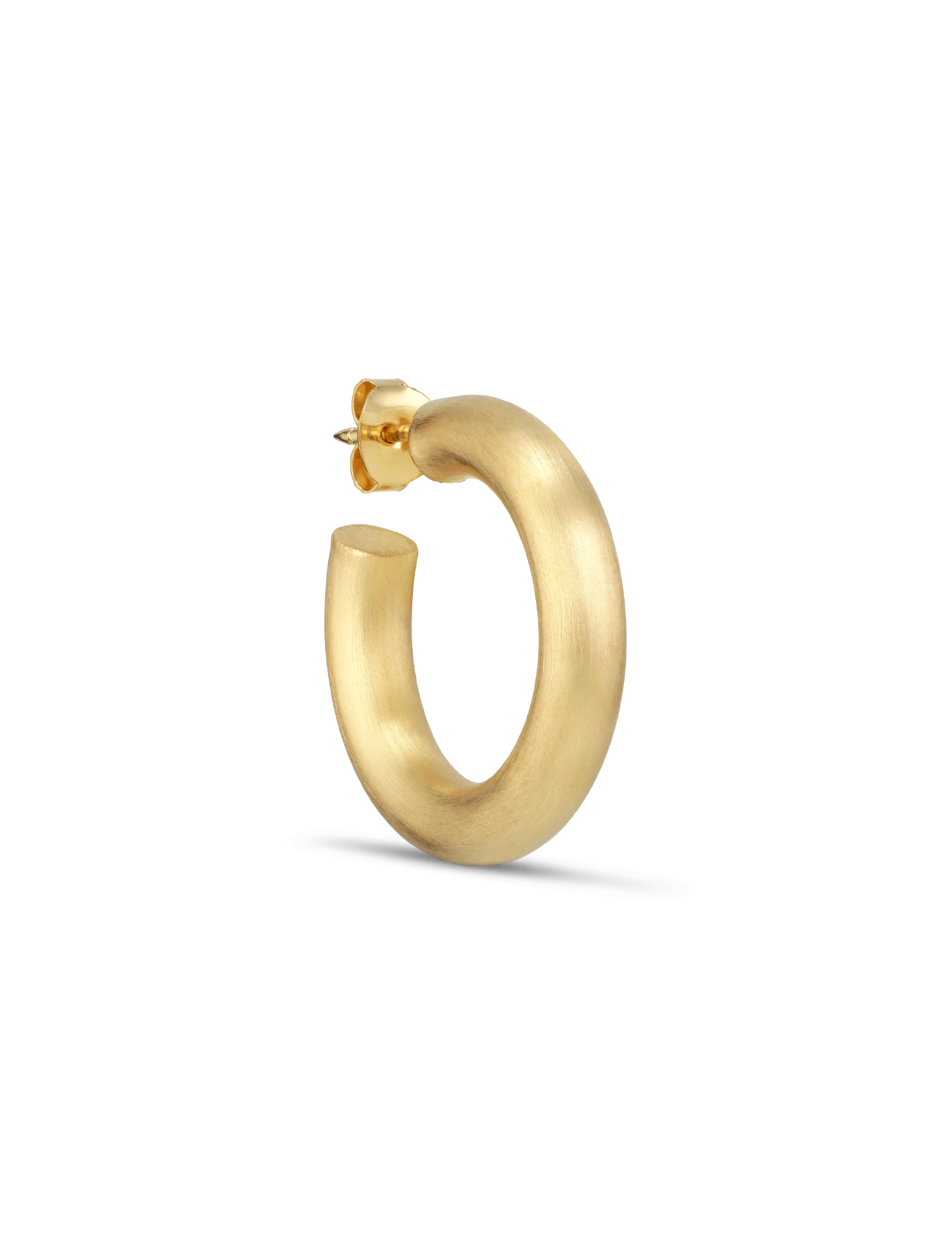 Jane Koenig - Chunky Hoop, gold-plated silver - single earring - gold - 1