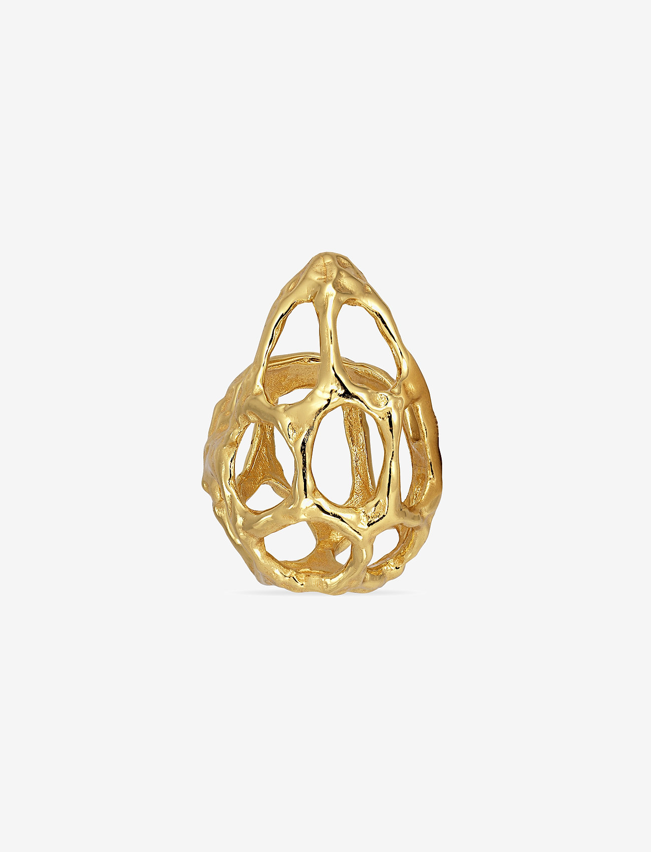 Jane Koenig - Chunky Space Earring (Pair) - creoler & hoops - gold - 2