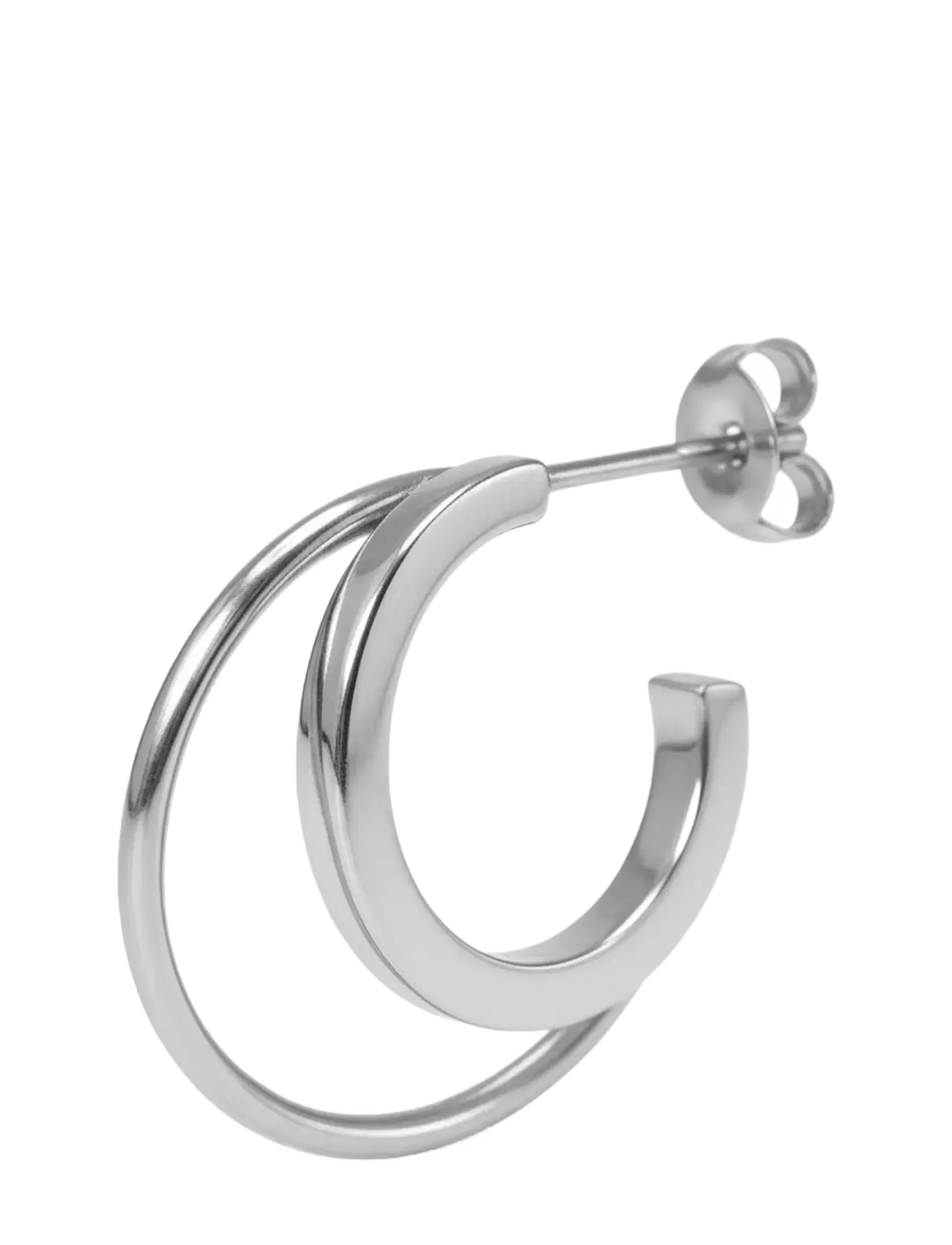 Jane Koenig Double Olympia Hoop - Hoops - SILVER / silver