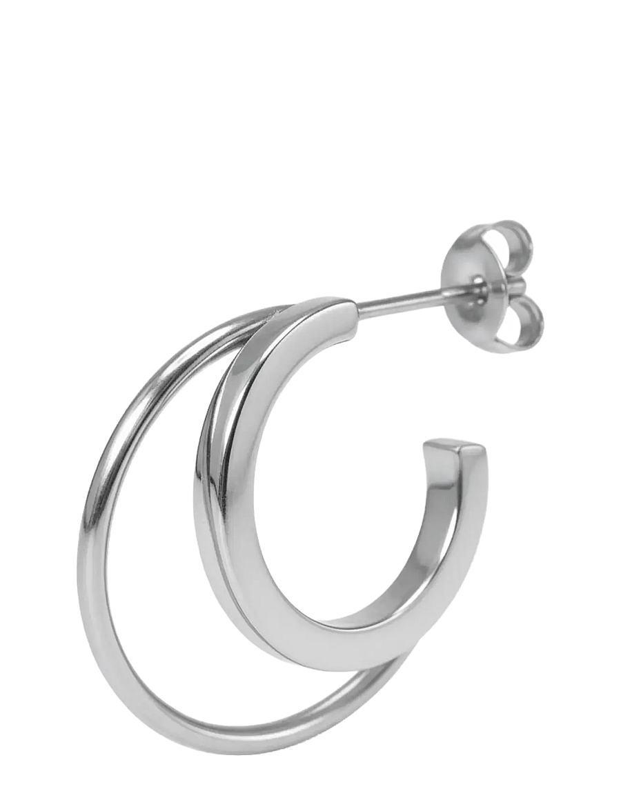 Jane Koenig - Double Olympia Hoop - hoops - silver - 1