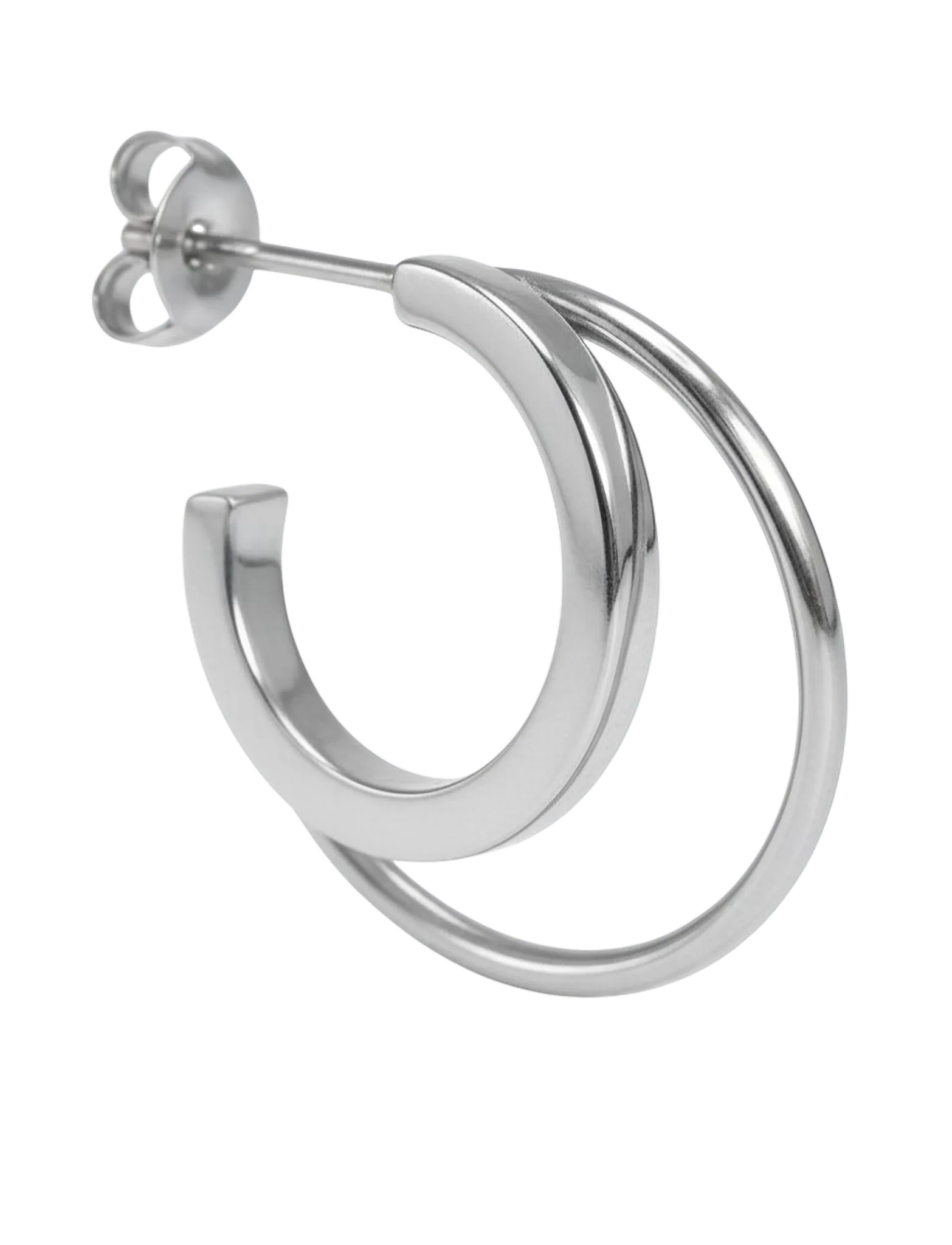 Jane Koenig - Double Olympia Hoop - hoops - silver - 3