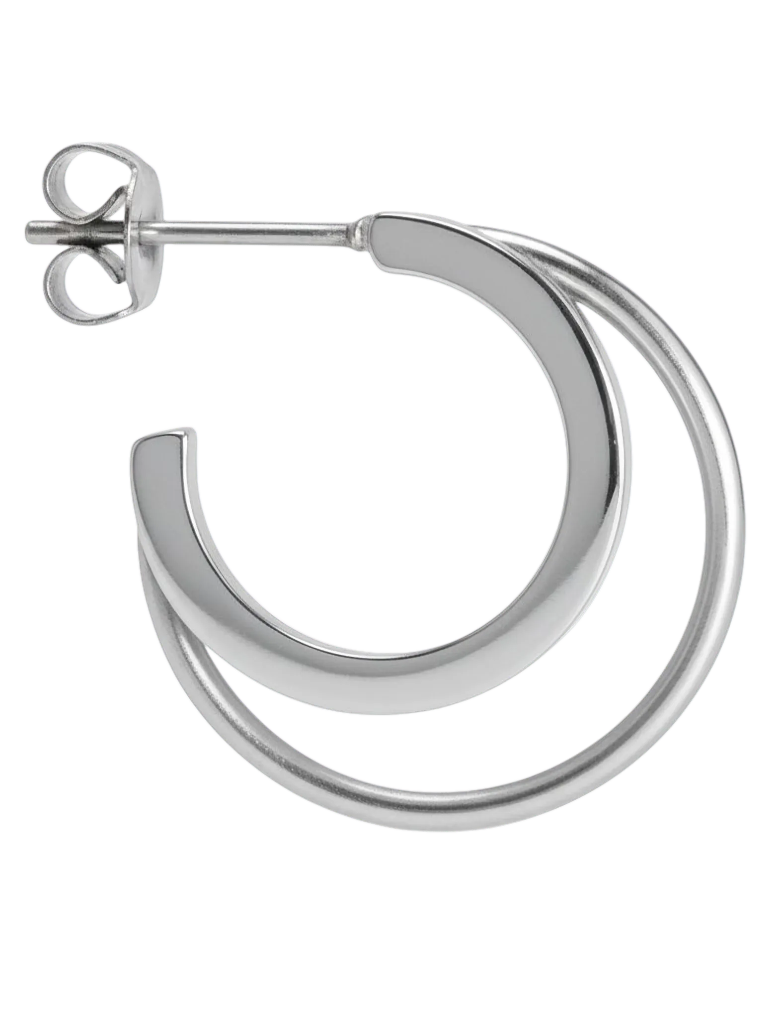 Jane Koenig - Double Olympia Hoop - hoops - silver - 4