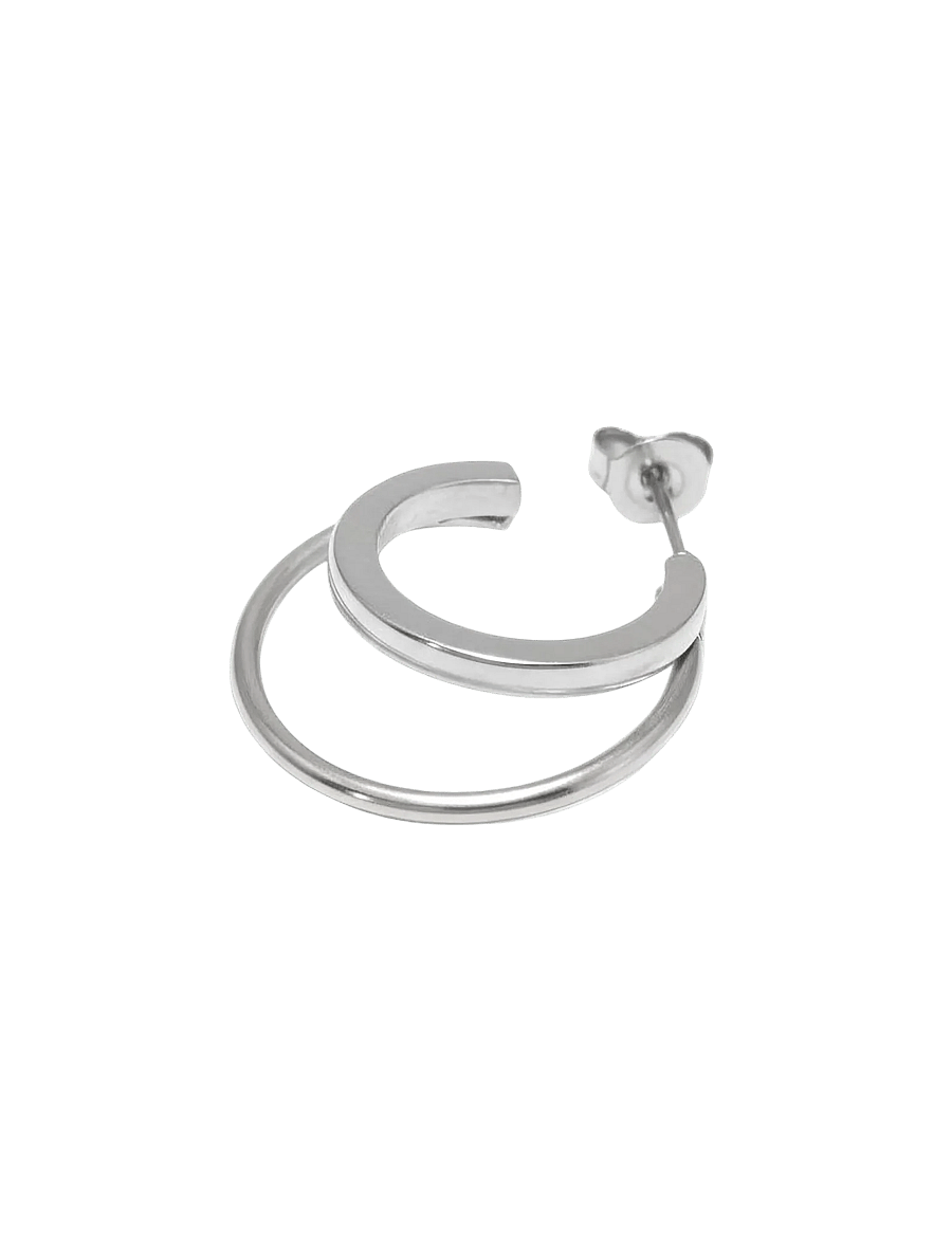 Jane Koenig - Double Olympia Hoop - hoops - silver - 5