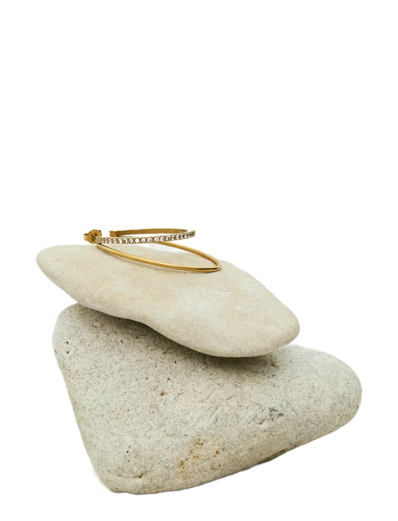 Jane Koenig - Double Olympia Hoop with Stones - hoops - gold - 2