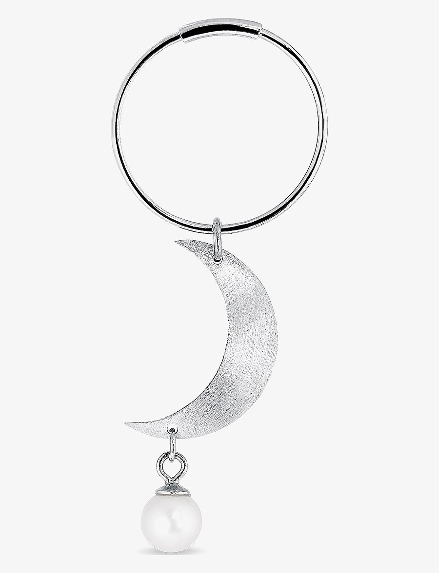 Jane Koenig - Half Moon Creole with pearl - kabamieji auskarai - sterlingsilver - 1