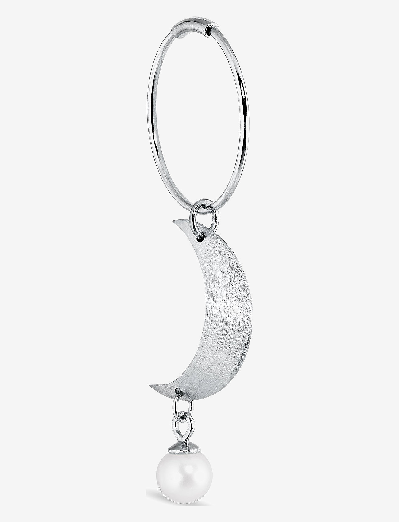 Jane Koenig - Half Moon Creole with pearl - perlenohrringe - sterlingsilver - 1