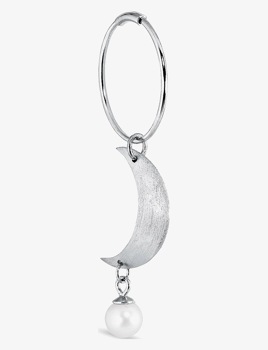 Jane Koenig - Half Moon Creole with pearl - kabamieji auskarai - sterlingsilver - 2