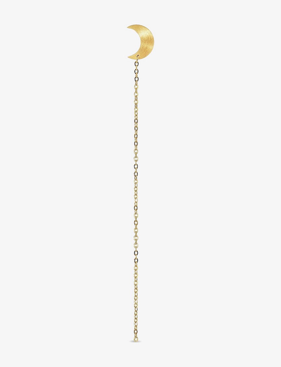 Jane Koenig - Half Moon Chain Stud - ohrhänger - 18 carat goldplated sterling silver - 1