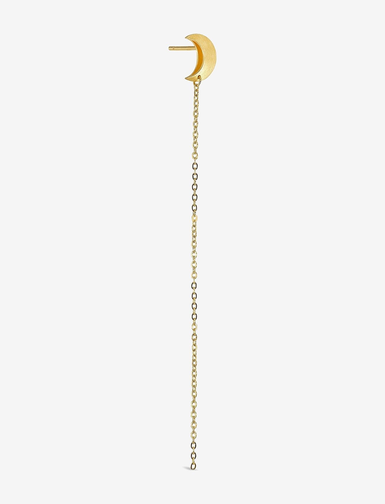 Jane Koenig - Half Moon Chain Stud - 18 carat goldplated sterling silver - 1