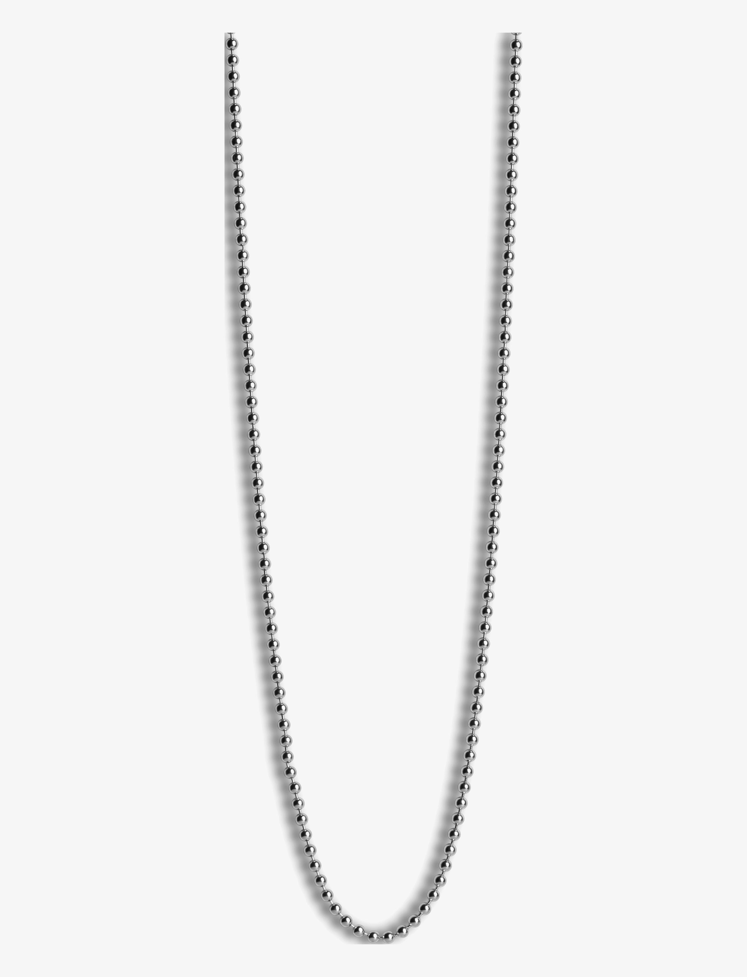 kuglekæde - RHODINATED SILVER