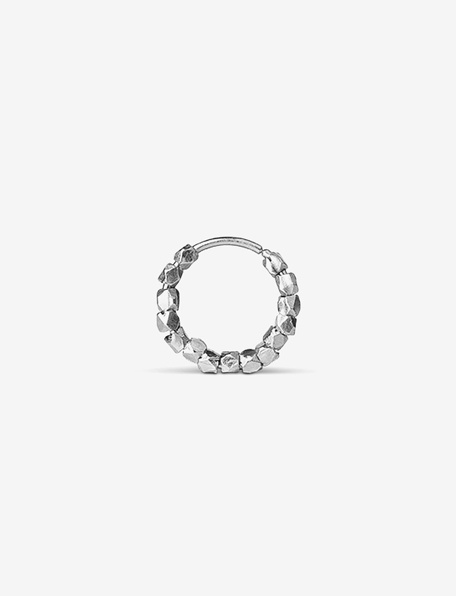 Jane Koenig - Bead Twist Earring - einzelner ohrring - silver - 1