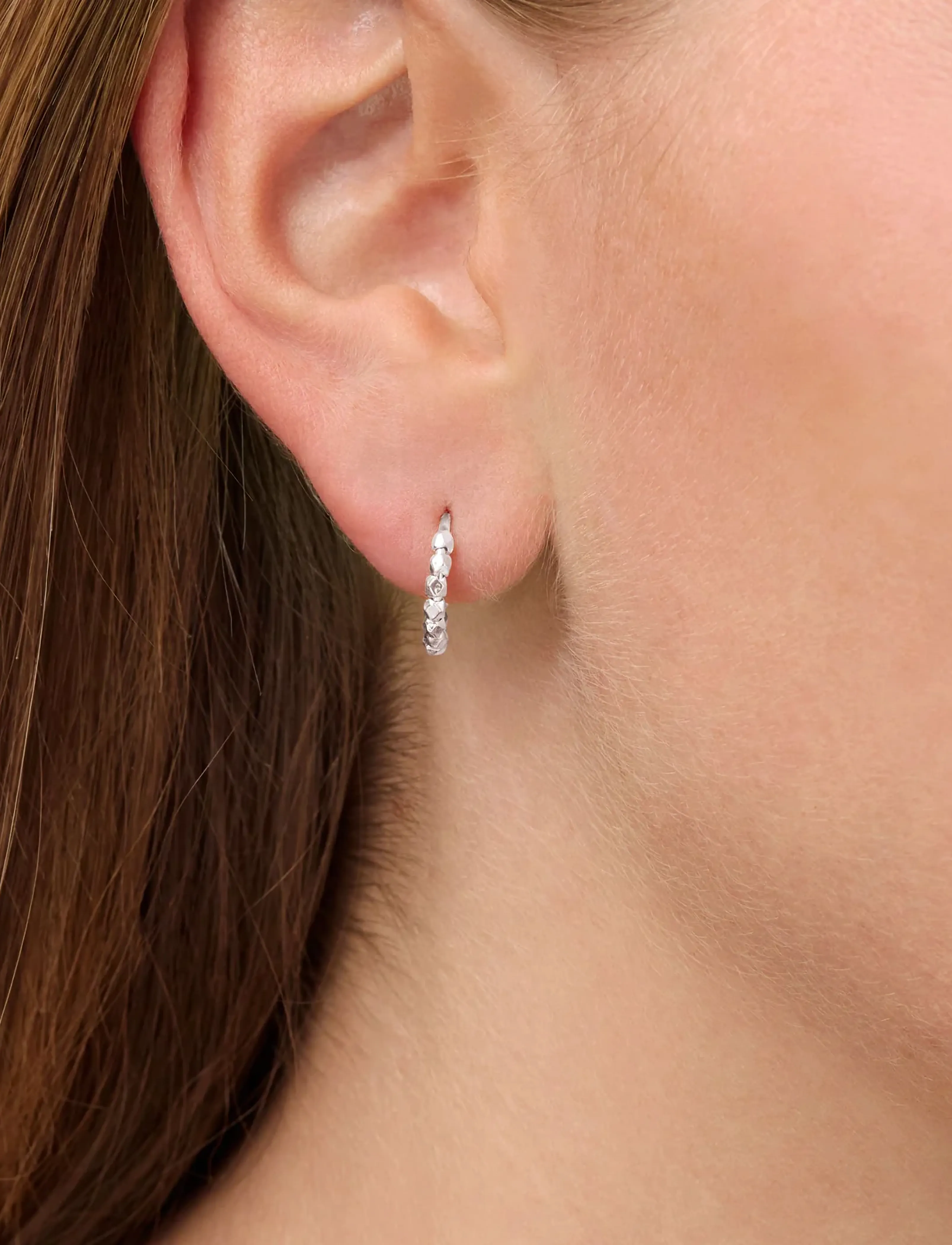 Jane Koenig Bead Twist Earring, One Size, Earrings, Silber - Single Frauen