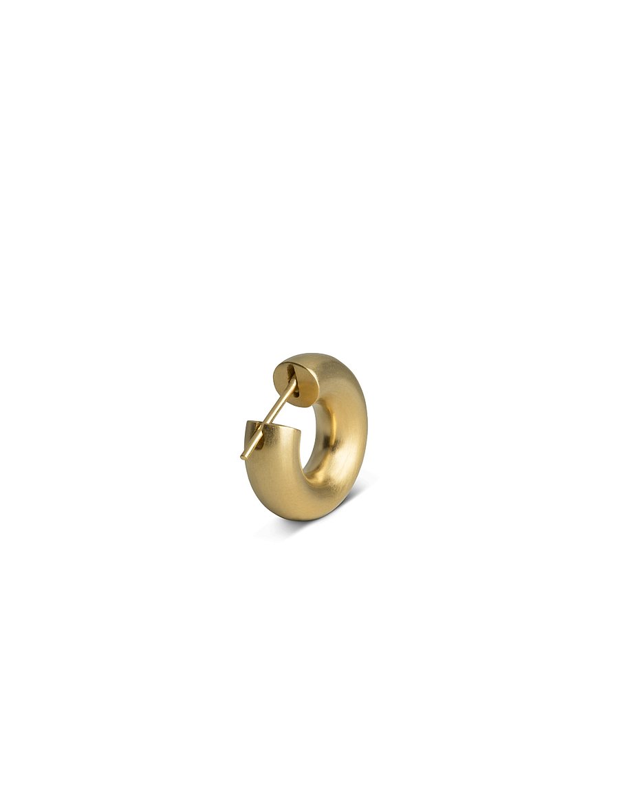 Jane Koenig - Small Chunky Hoop, gold-plated sterling silver - creoler - gold - 2