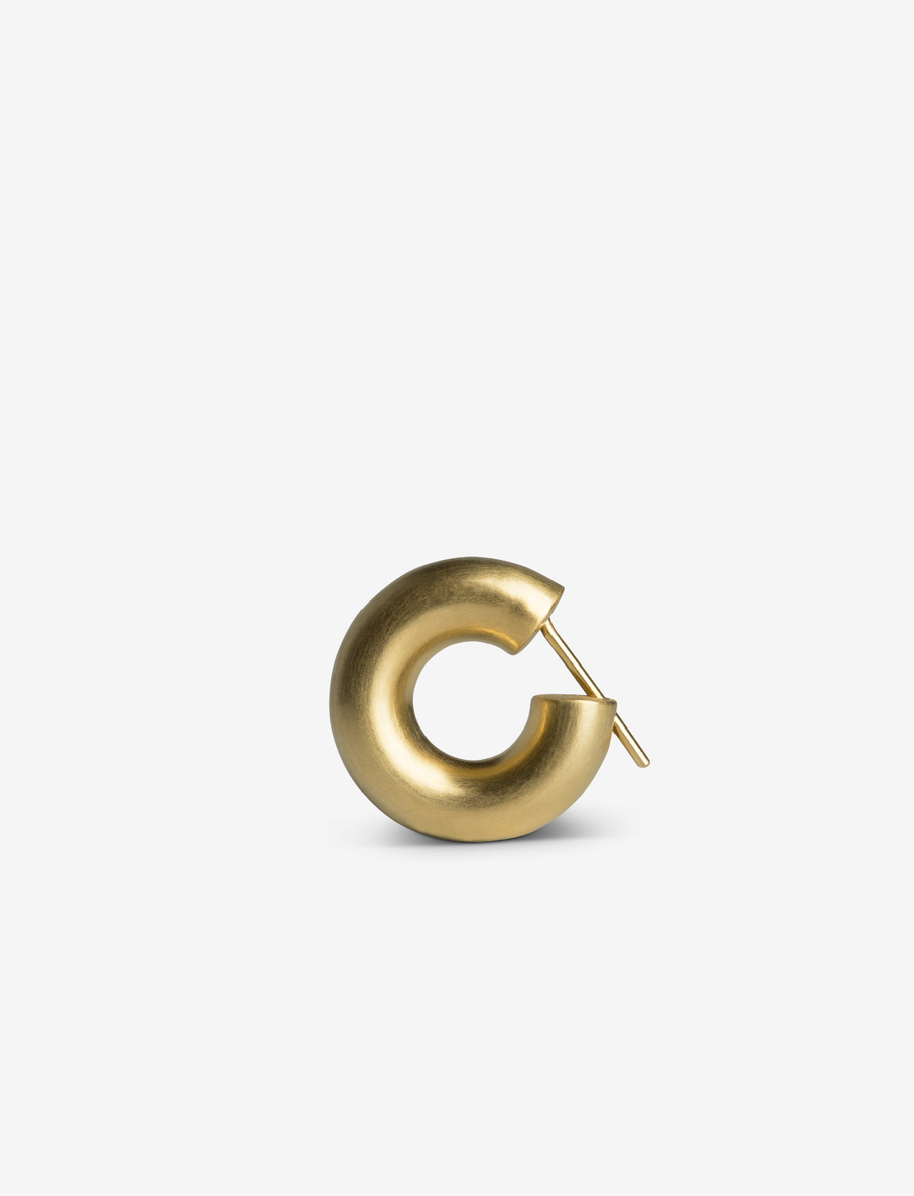 Jane Koenig - Small Chunky Hoop, gold-plated sterling silver - gold - 3