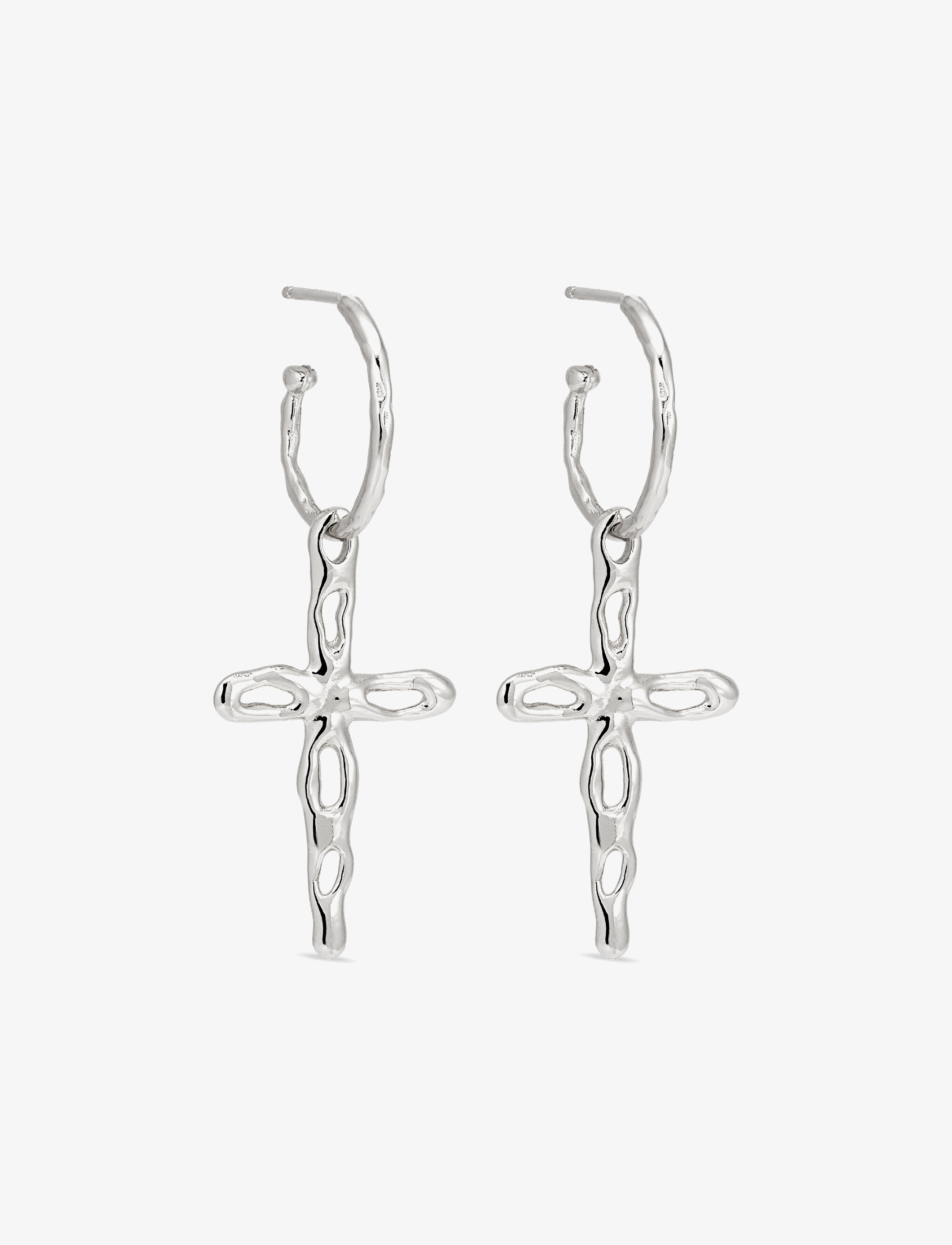 Jane Koenig Mary Creole with Cross - Accessoires - SILVER / silver