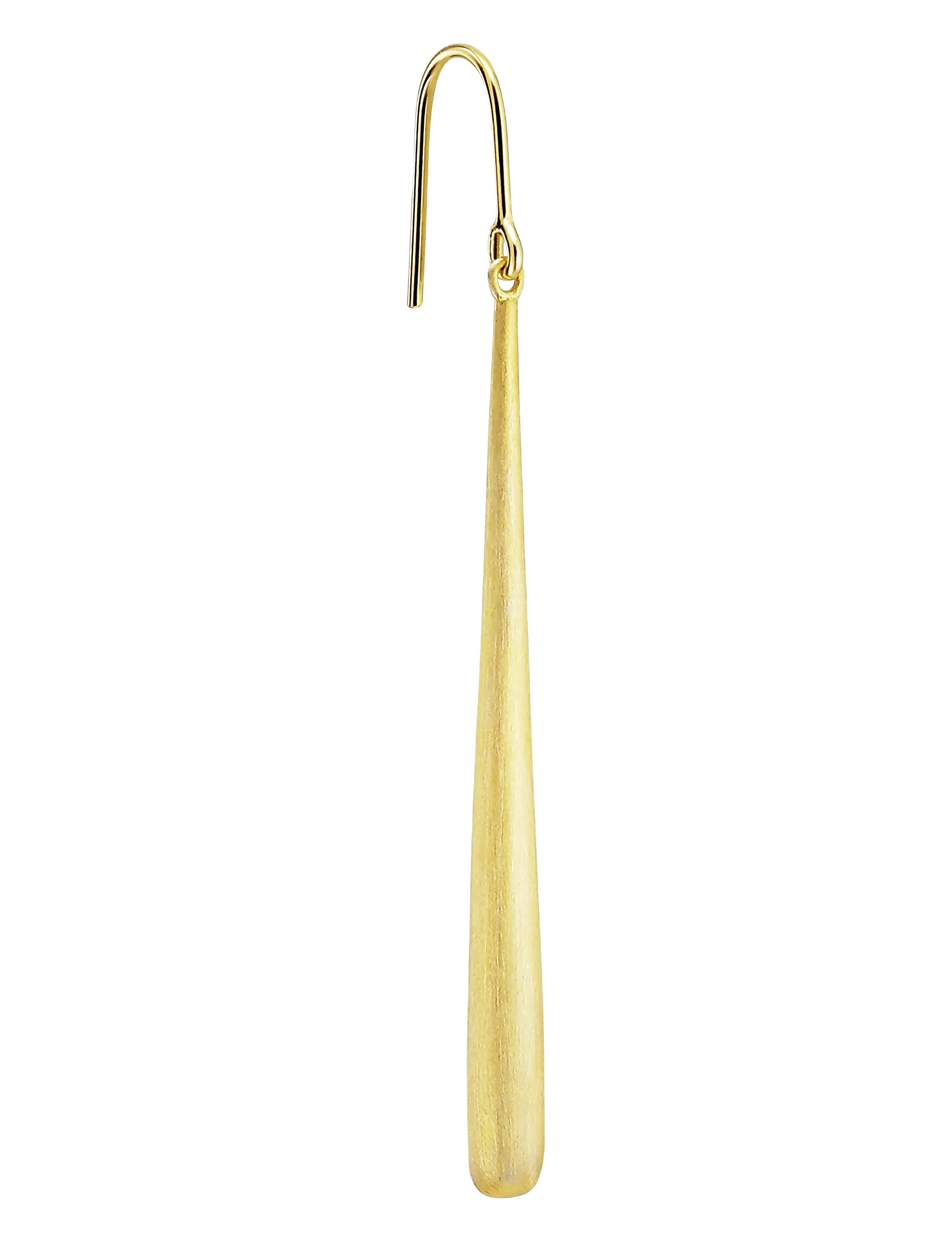 Jane Koenig - Orbis Drop Earring - 18 carat goldplated sterlingsilver - 1