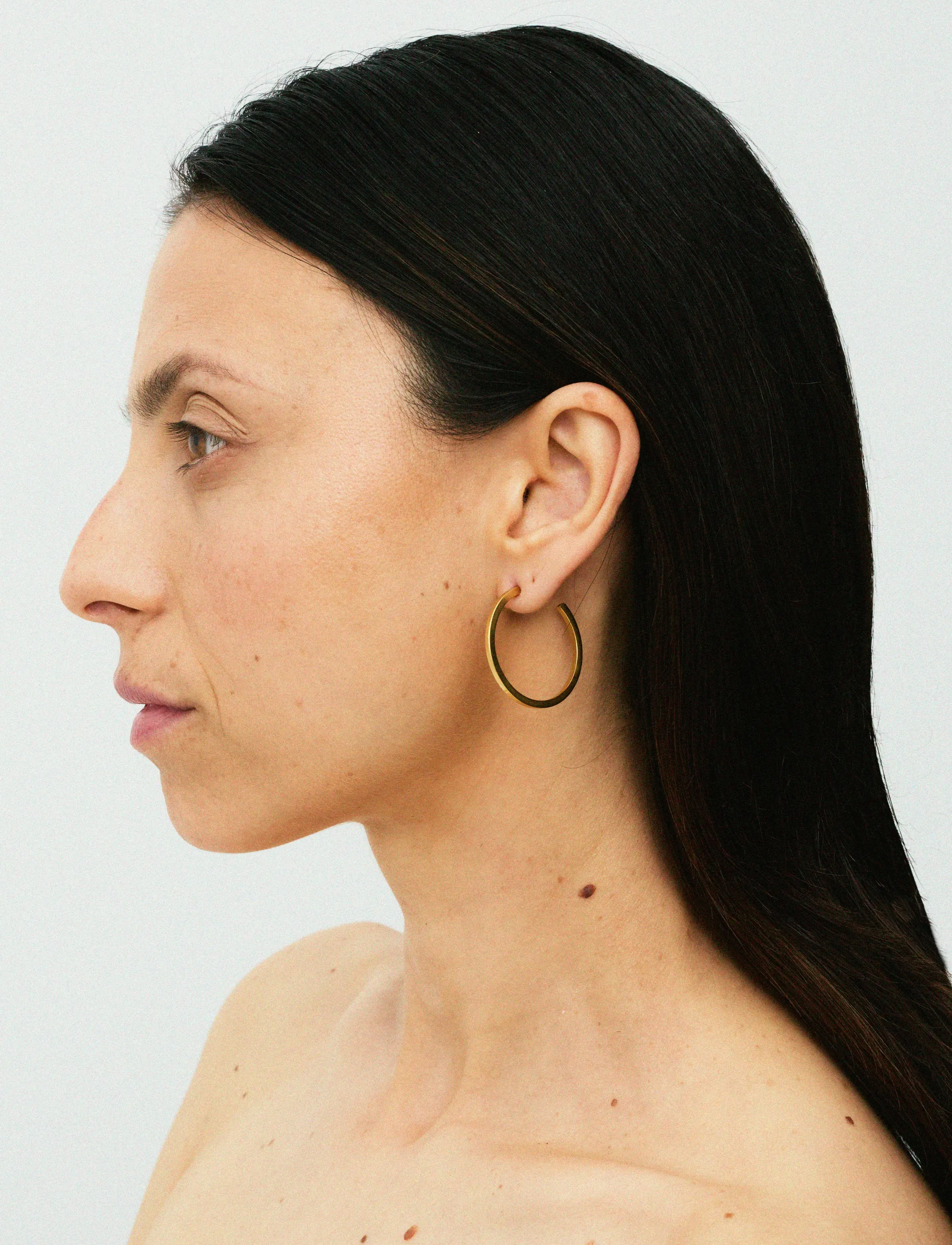 Jane Koenig Olympia Hoop 27, One Size, Earrings, Gold - Hoops, Frauen