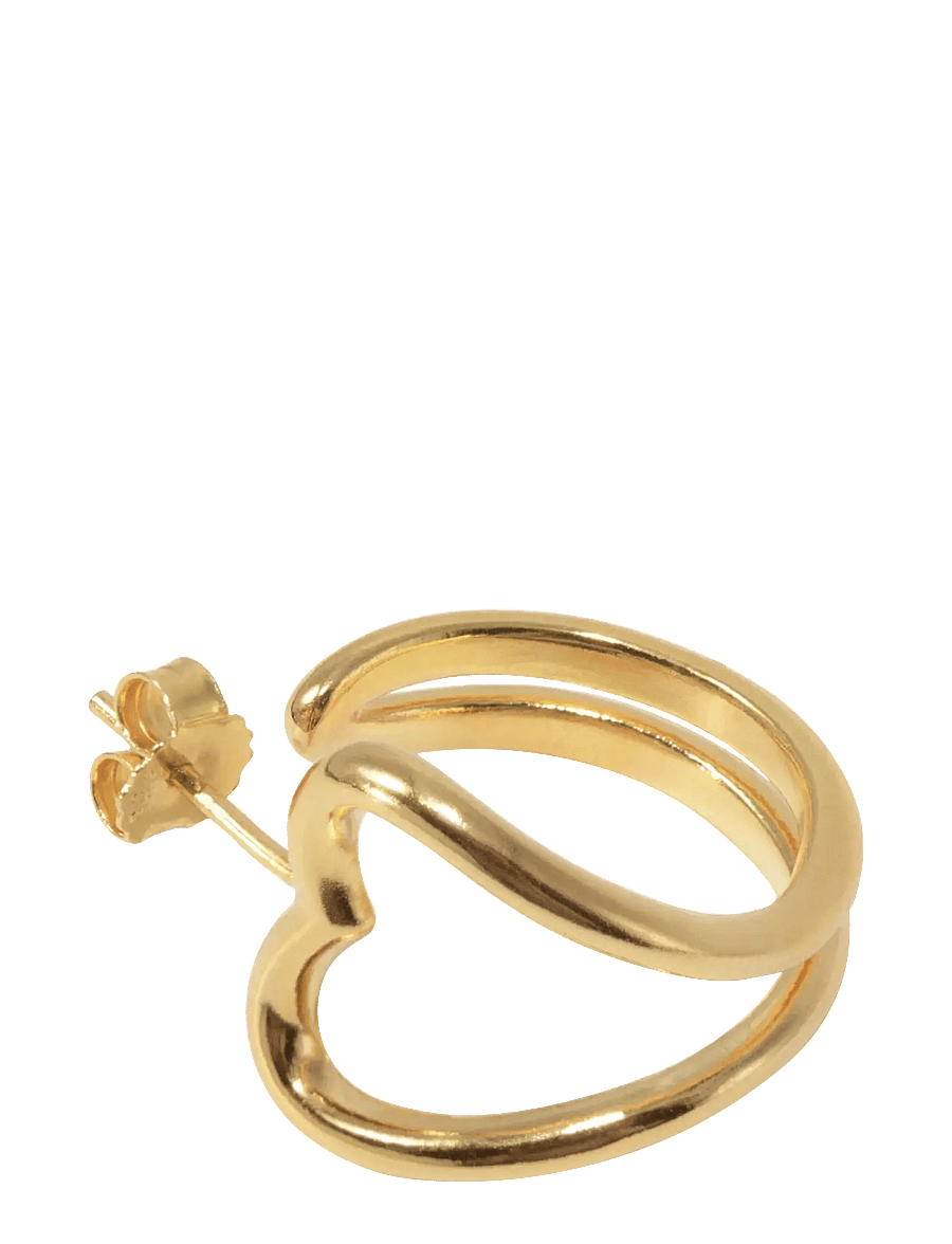 Jane Koenig - Open Heart Hoop - kreolen - 18 carat goldplating - 1