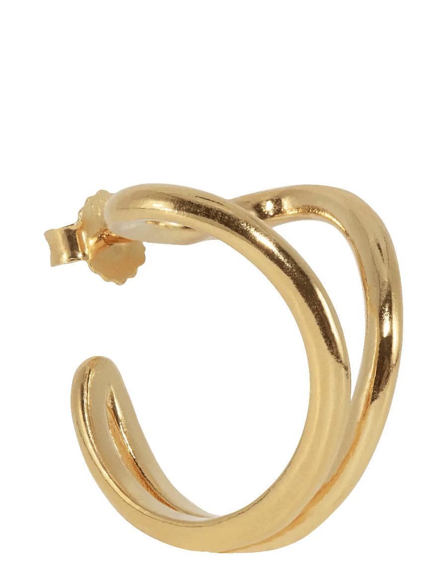 Jane Koenig - Open Heart Hoop - kreolen - 18 carat goldplating - 2