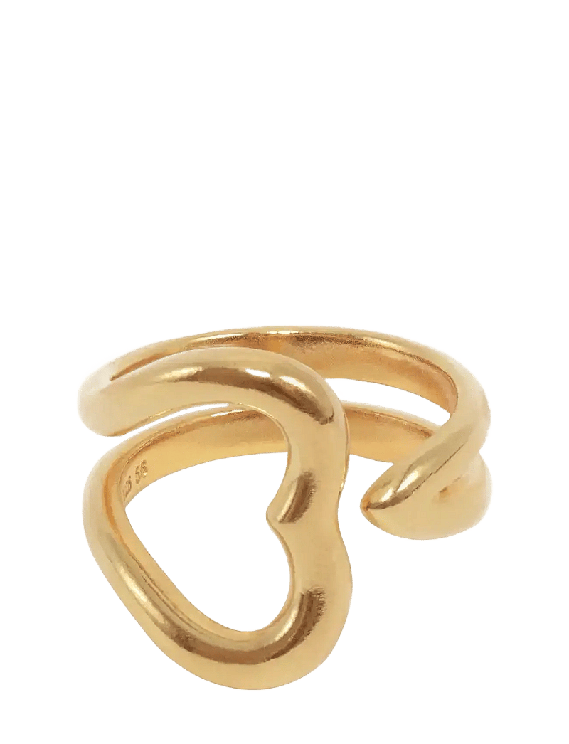 Jane Koenig - Open Heart Ring - ringe - 18 carat goldplating - 0