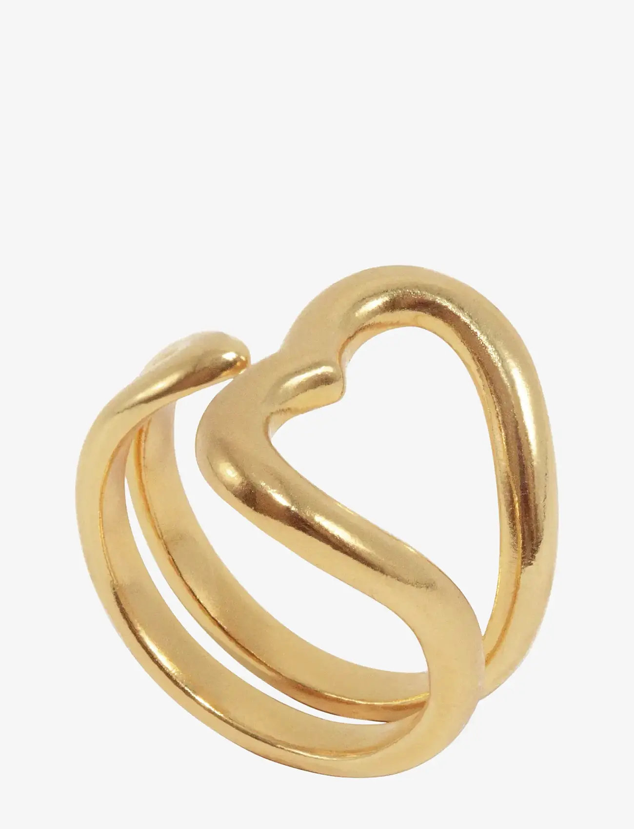 Jane Koenig - Open Heart Ring - ringar - 18 carat goldplating - 2