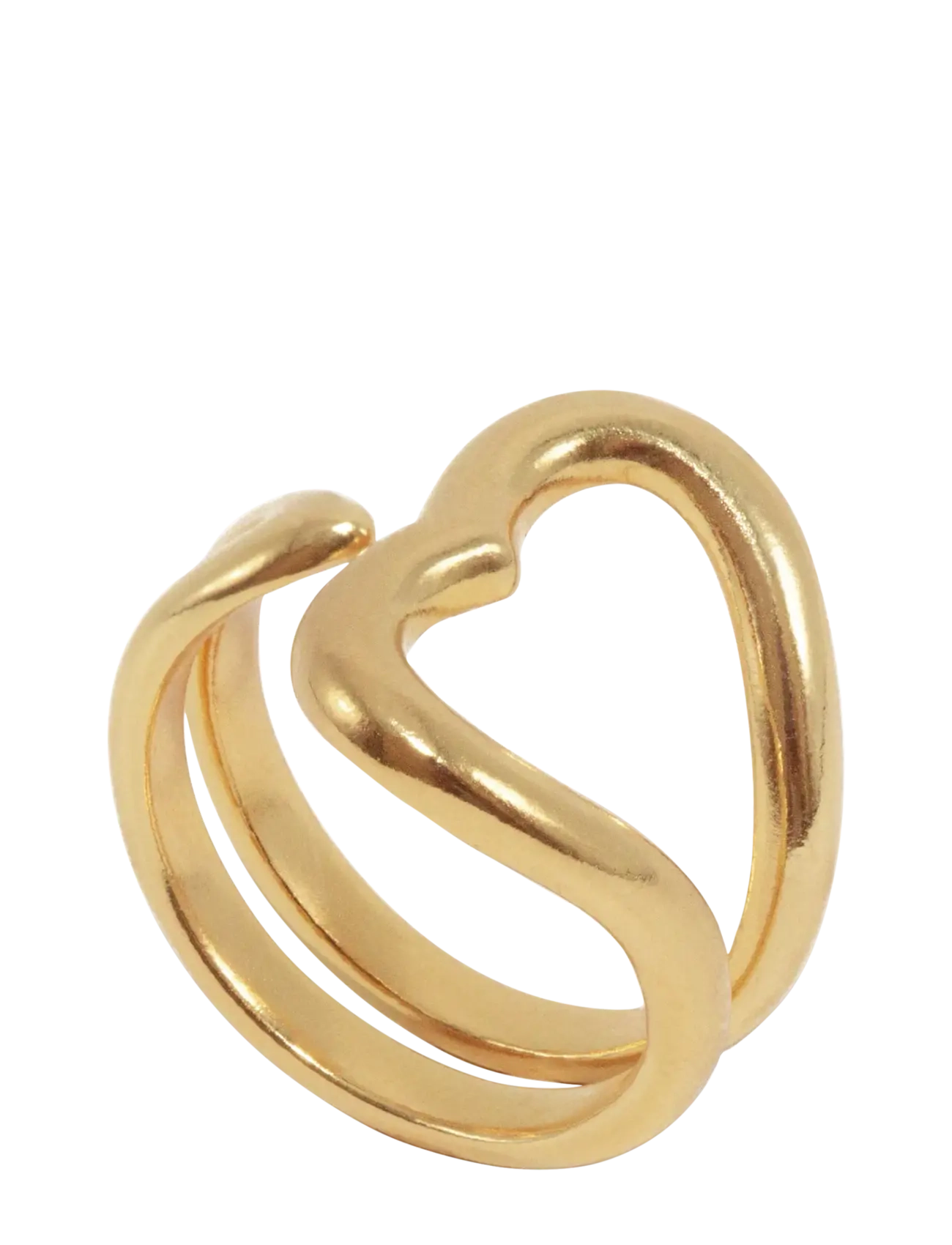 Jane Koenig - Open Heart Ring - ringen - 18 carat goldplating - 2