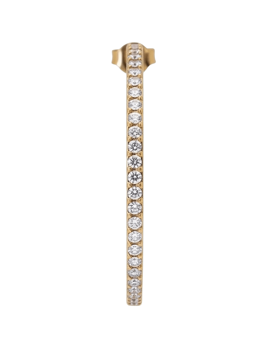 Jane Koenig - Olympia Hoop with Stones 27 - korvarenkaat - gold - 3